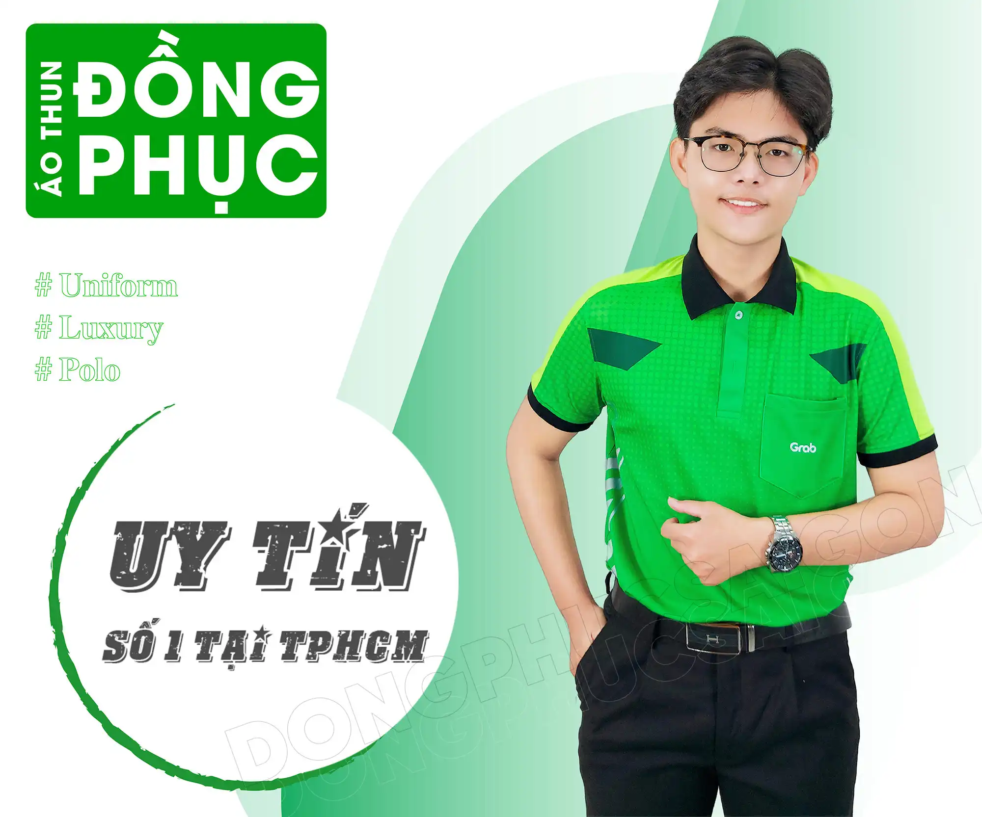 mẫu áo đồng phục grap