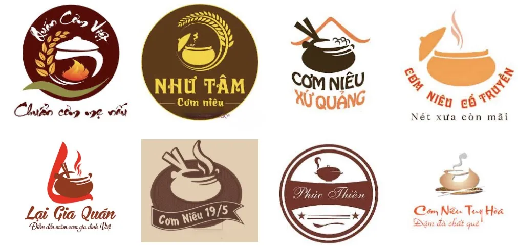 Logo quán ăn lấy ý tưởng từ nồi đất