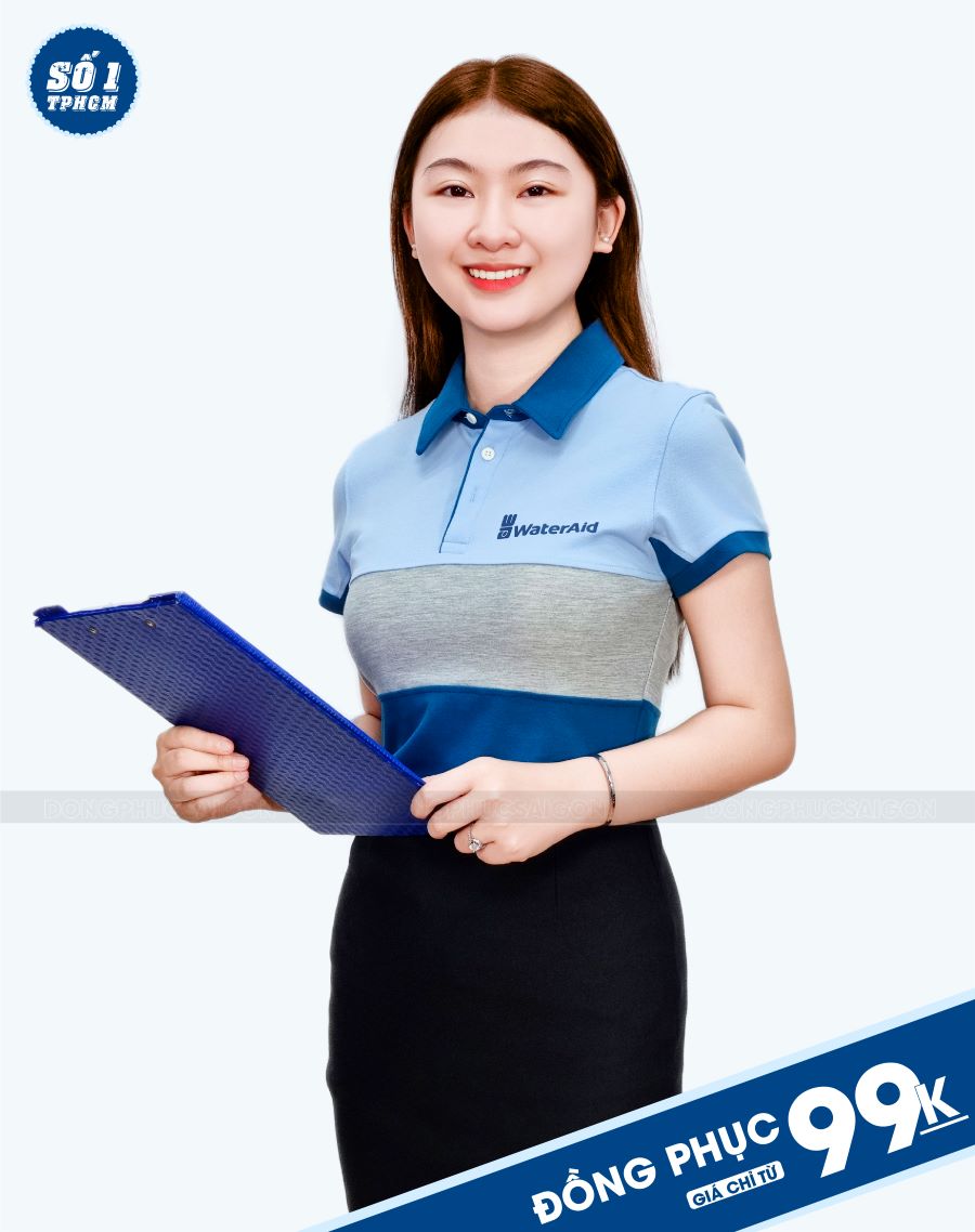 Mẫu Áo Đồng Phục Công Ty Waterald In Logo