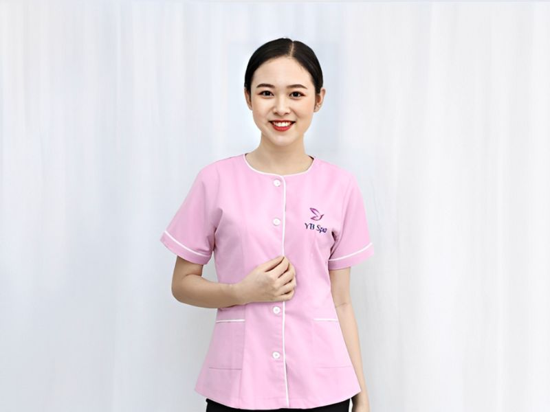 may đồng phục spa dưỡng sinh