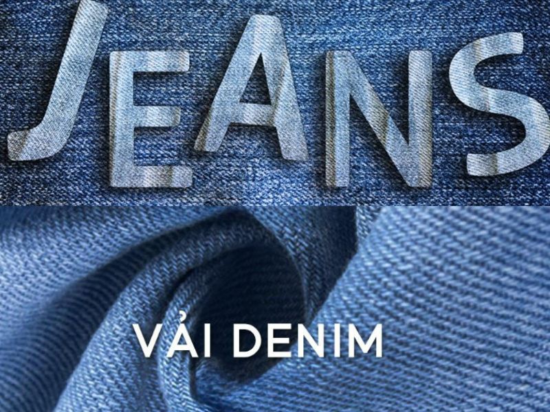 Vải Jean chủ yếu dệt từ bông tự nhiên trong khi vải denim được bổ sung thêm sợi khác để tăng co giãn