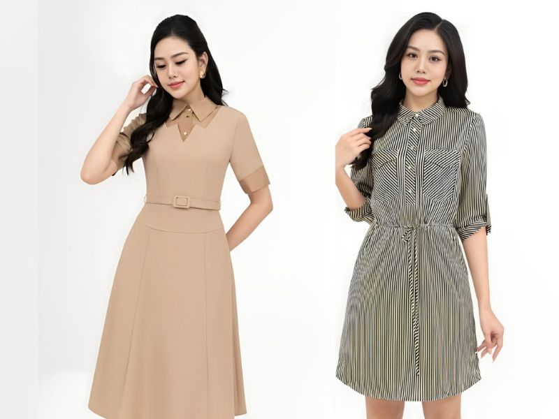 Thanh lịch và tự tin với váy đầm công sở nữ Rayon