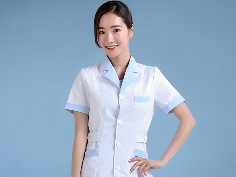 đồng phục hộ lý kiểu vest