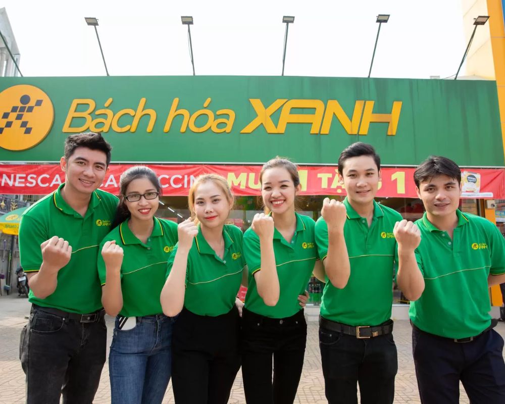 đồng phục nhân viên bách hóa xanh