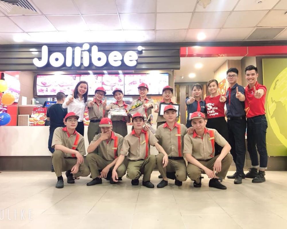 đồng phục nhân viên jollibee