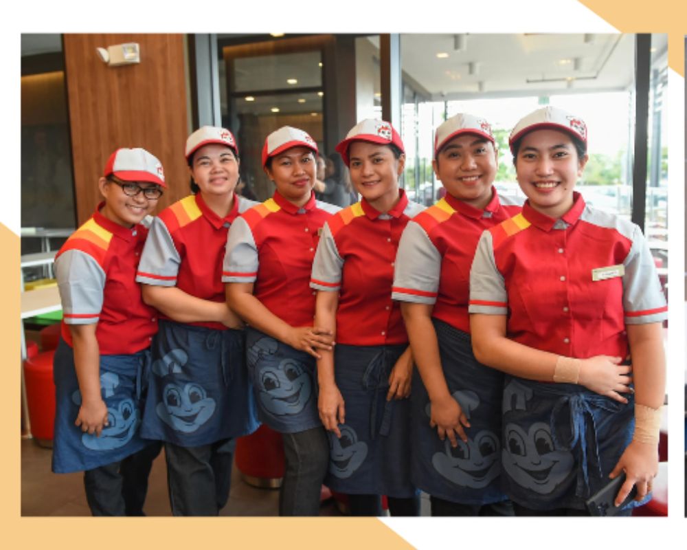 đồng phục nhân viên jollibee