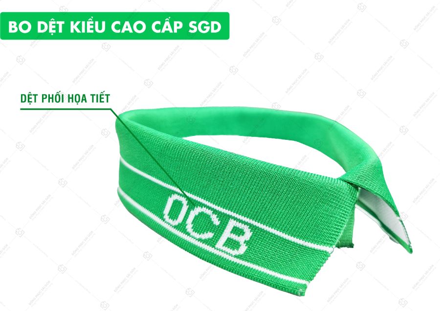 Mẫu bo dệt áo polo công ty cao cấp