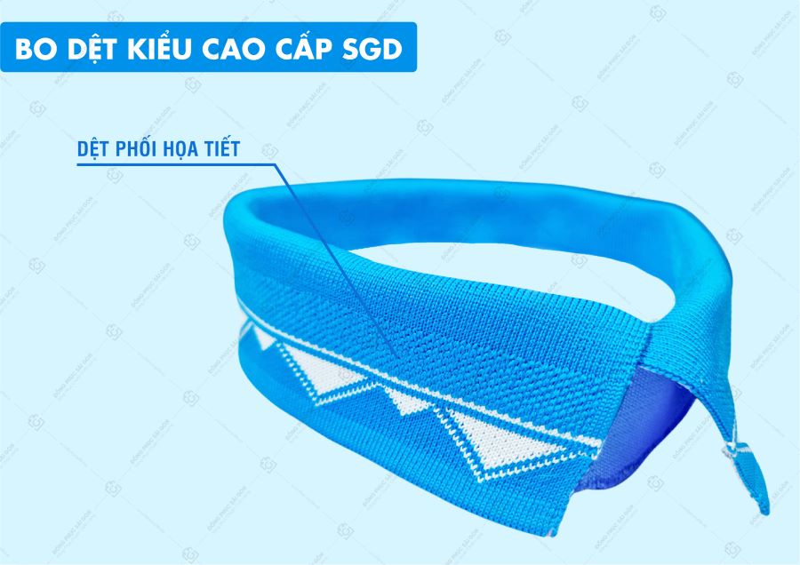 Mẫu bo cổ phối họa tiết cao cấp