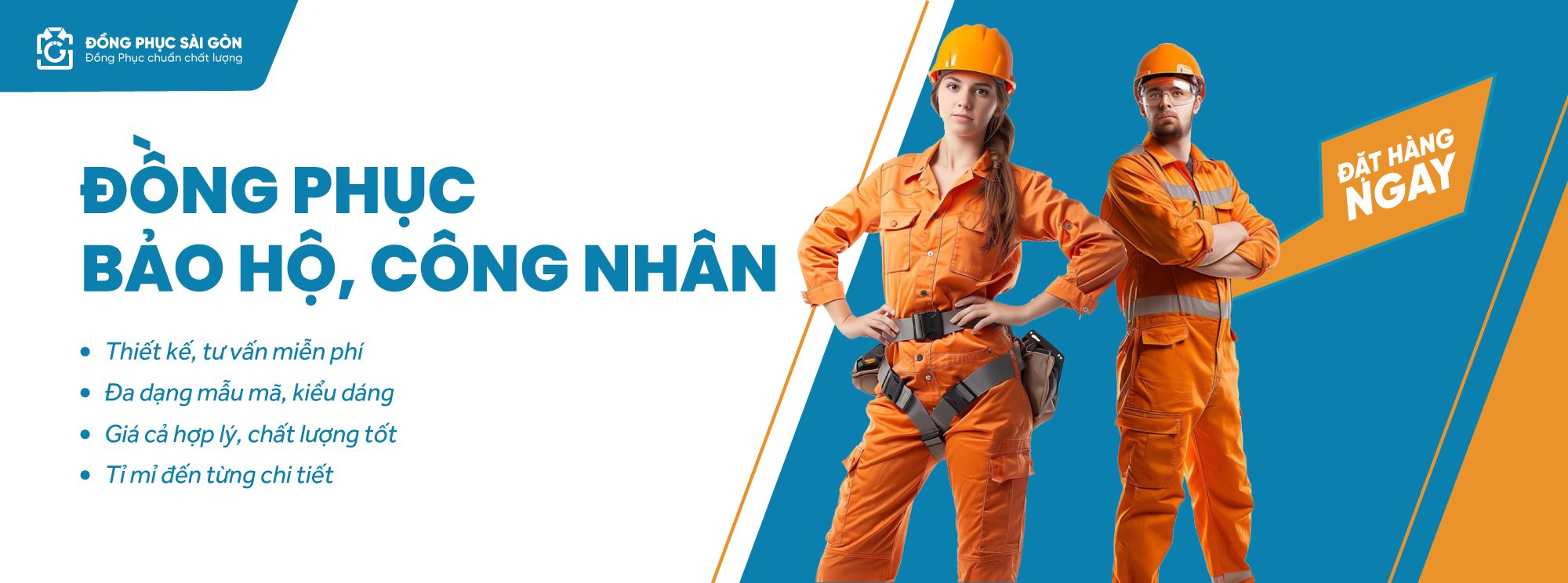 Banner đồng phục bảo hộ lao động công nhân