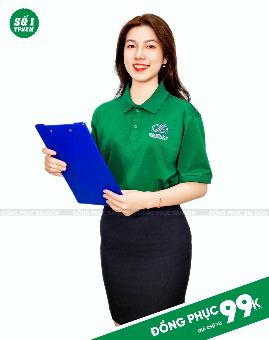 Mẫu áo polo màu xanh đậm