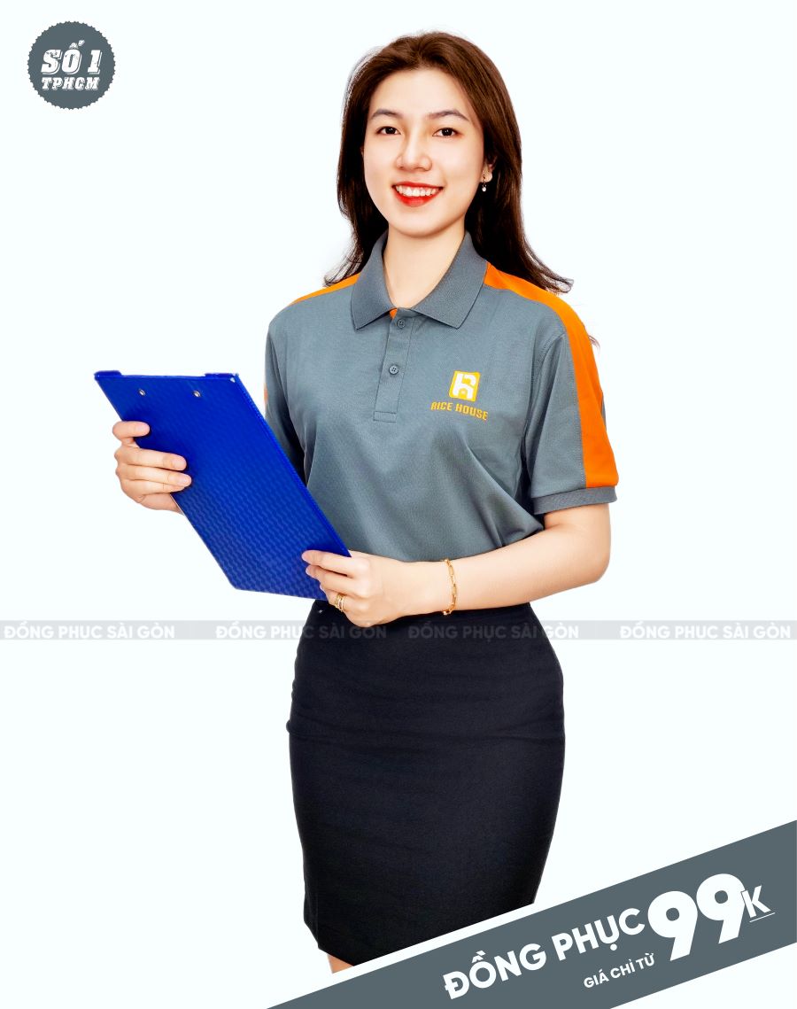 Mẫu áo polo phối vai cao cấp