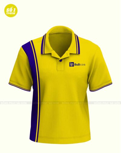 Mẫu Áo Polo Đồng Phục Công Ty CT125 Màu Vàng