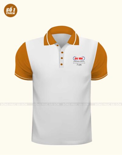 Áo đồng phục công ty dáng polo màu trắng
