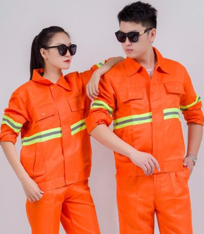 Bộ Quần Áo Công Nhân Màu Cam CN28
