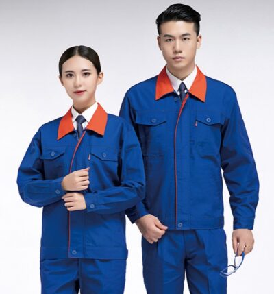 Quần áo bảo hộ màu xanh đen cao cấp do Đồng Phục Sài Gòn sản xuất