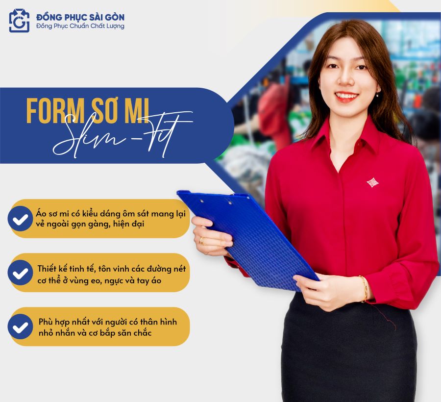 Áo sơ mi đồng phục from slim fit