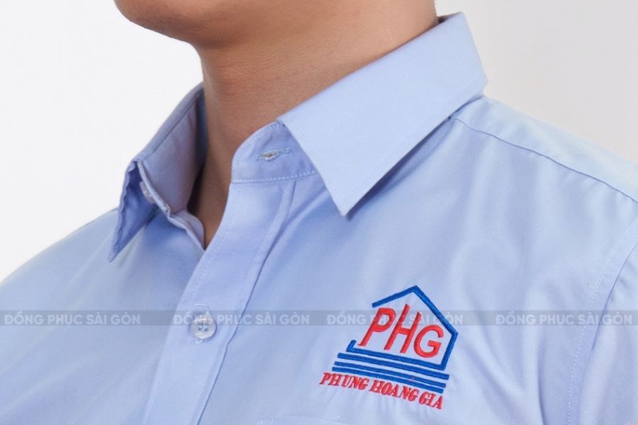 Mẫu cổ áo sơ mi đồng phục