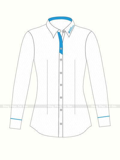 Áo sơ mi đồng phục công sở dài tay - ASM05