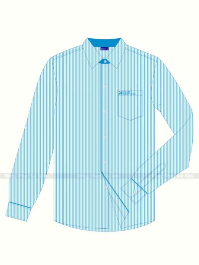 Mẫu áo sơ mi đồng phục nam