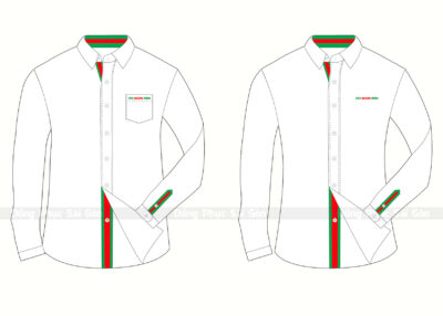 Mẫu áo sơ mi đồng phục công sở ASMT07