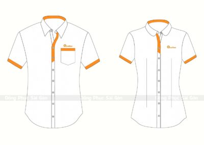 Đồng phục sơ mi nam nữ văn phòng ASMT17