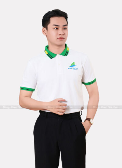 Áo thun đồng phục nhân viên công ty sang trọng