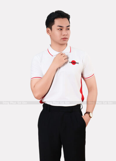 Cơ sở may áo thun đồng phục nhà hàng OKI - BUDO