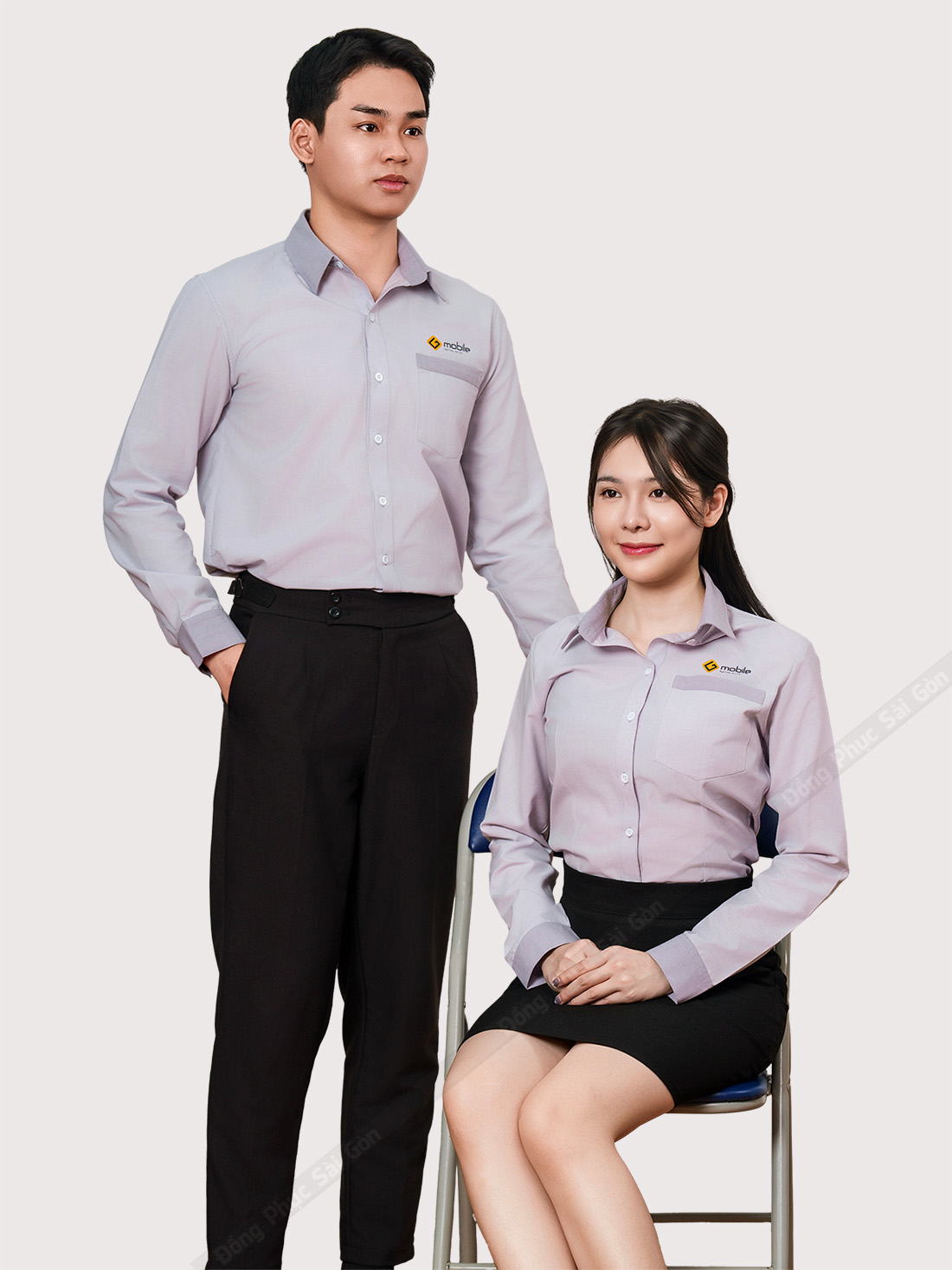 may áo sơ mi đồng phục nam nữ công sở đẹp