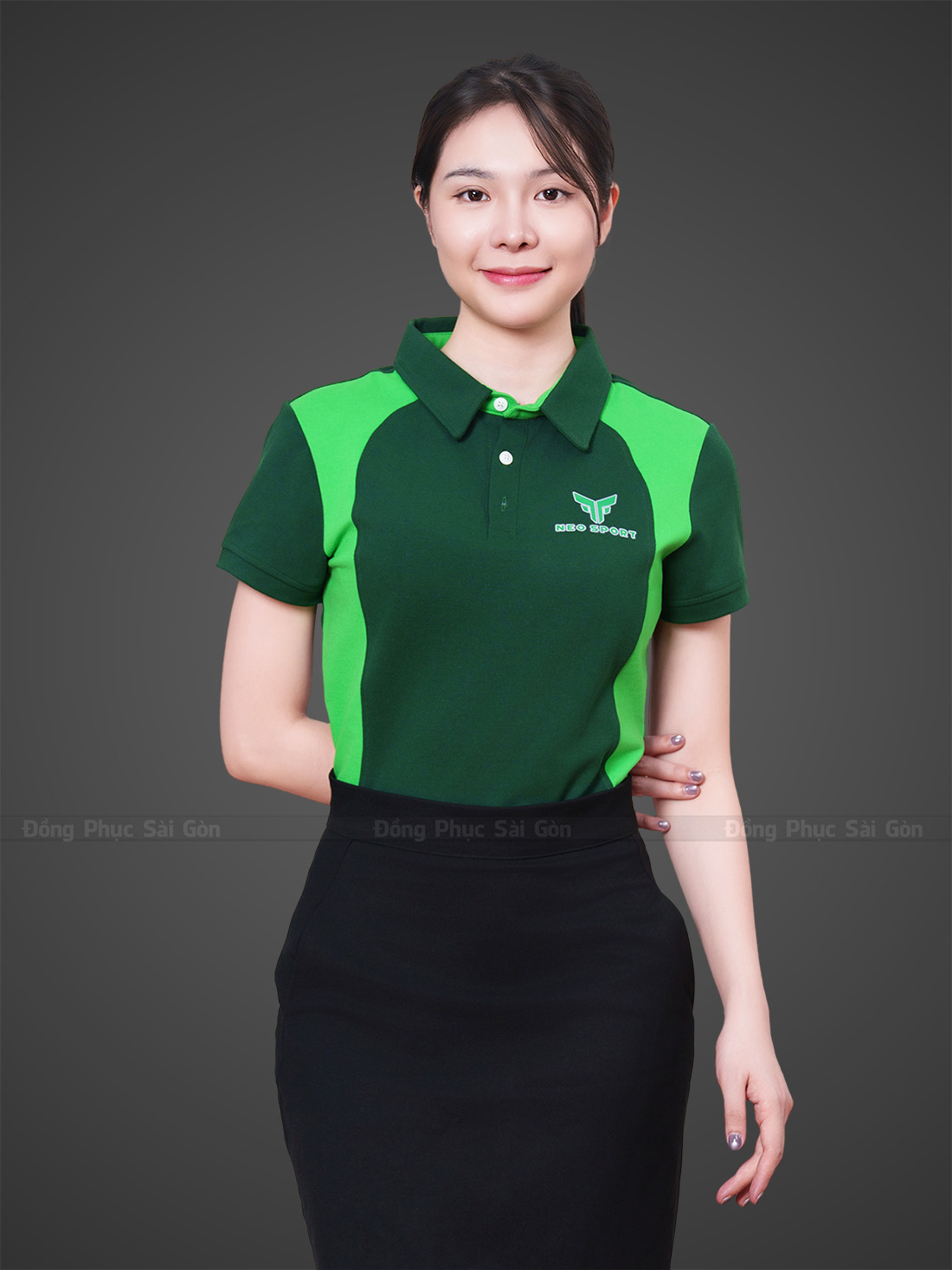 đồng phục màu xanh lá 5
