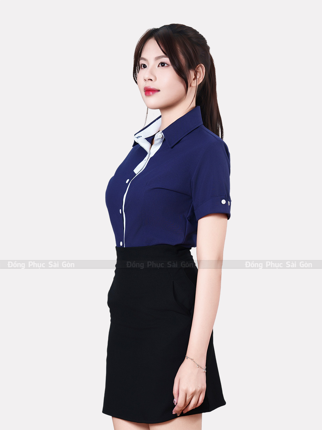 May áo sơ mi đồng phục công ty SMD30007 4