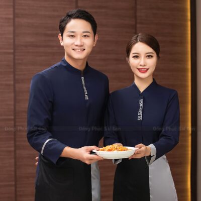 Áo đồng phục nhân viên quán ăn bền đẹp NH250036 1