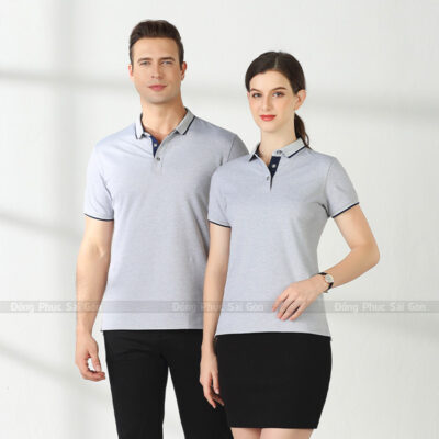 Áo phông đồng phục cổ bẻ thời trang 5
