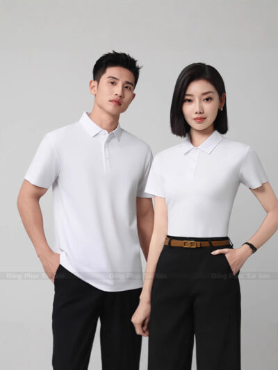 Áo phông đồng phục trắng tinh AP250068 7
