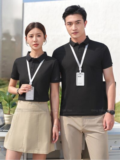 Áo thun cổ bẻ đồng phục lịch sự 2