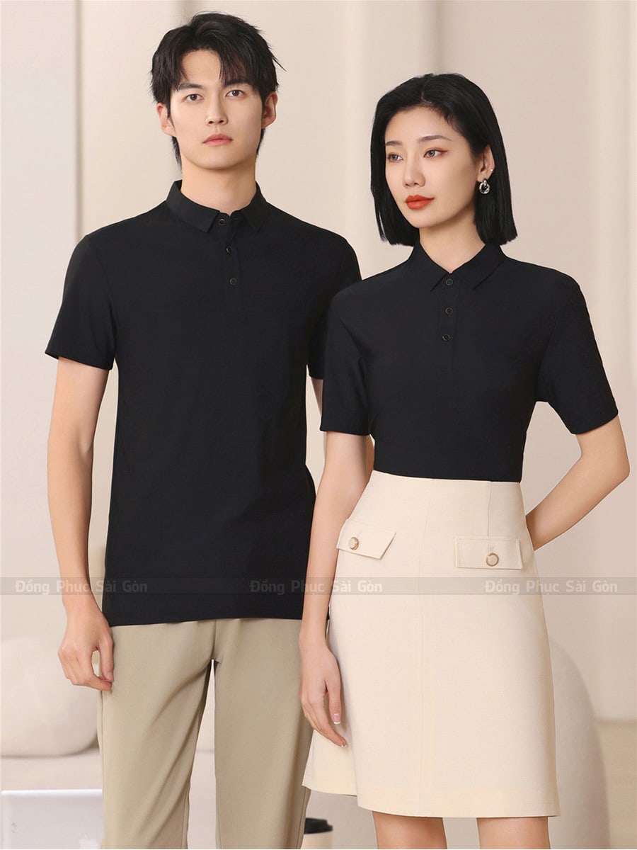 Áo thun đồng phục có cổ giá rẻ AT250136 3