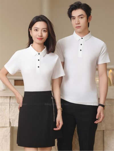 Áo thun đồng phục công sở may sẵn tiện lợi 3