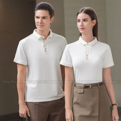 Áo thun đồng phục trắng tinh AT250245 4