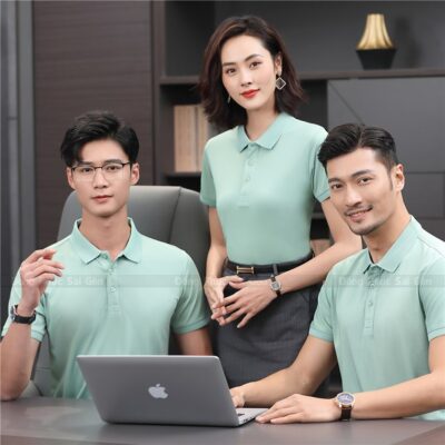 Áo thun nam có cổ đồng phục lịch lãm 2