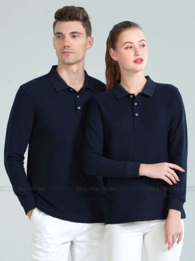 Đặt may áo thun đồng phục tay dài theo yêu cầu 1