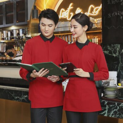 Đồng phục đẹp nhân viên trực bàn nhà hàng lịch sự 5