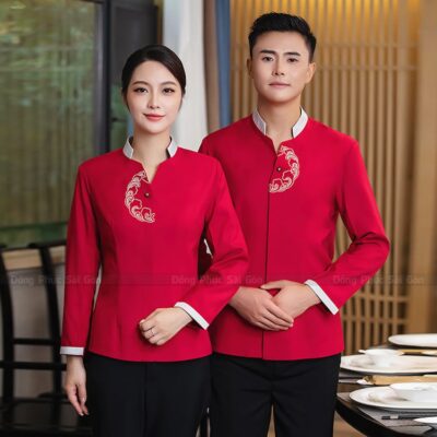 Đồng phục lễ tân nhà hàng chuyên nghiệp NH250143 1
