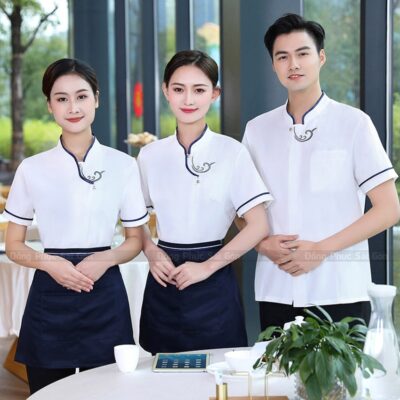 Đồng phục nhân viên quán ăn gia đình ấm cúng 1