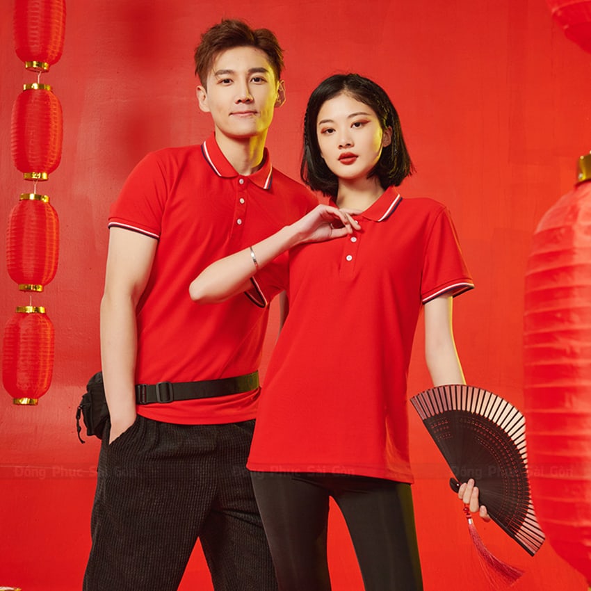 Đồng phục polo đỏ ấn tượng PL250059