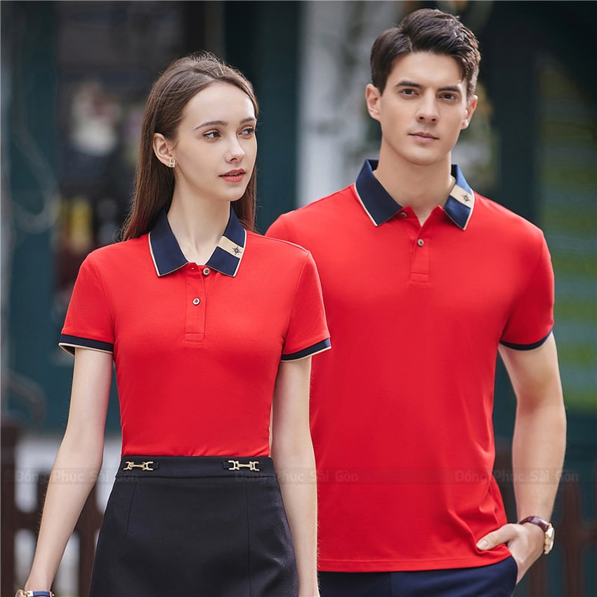 Đồng phục polo đỏ ấn tượng PL250059
