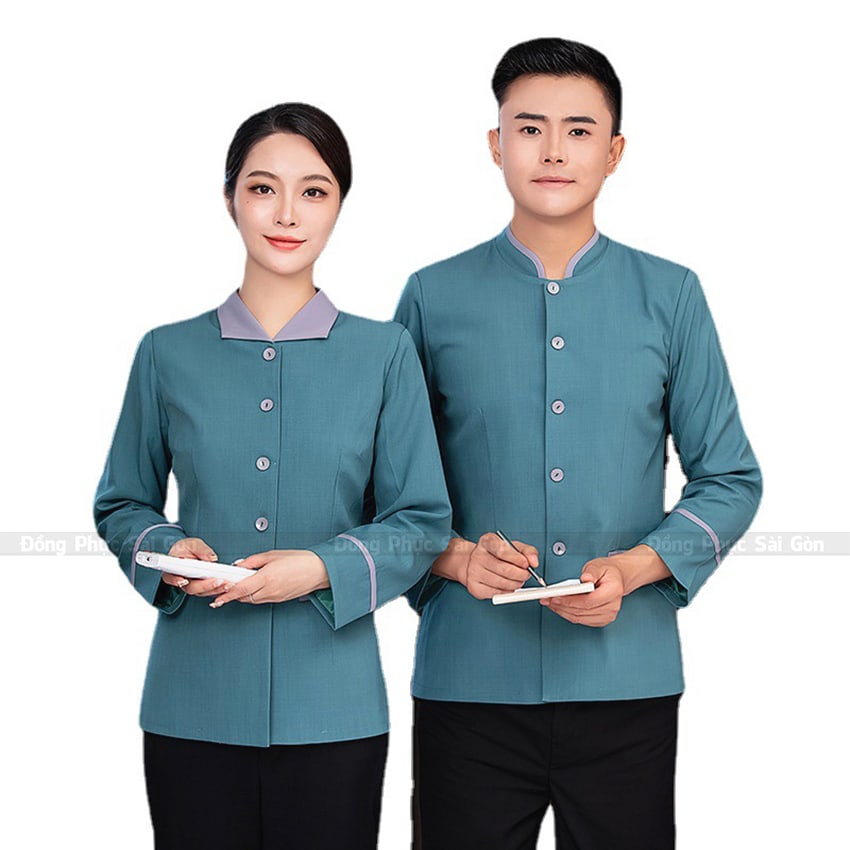 Đồng phục quán chay thanh lịch NH250129 1