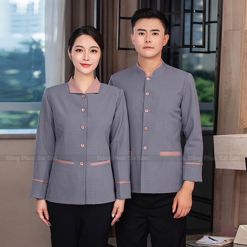 Đồng phục quán chay thanh lịch NH250129 4