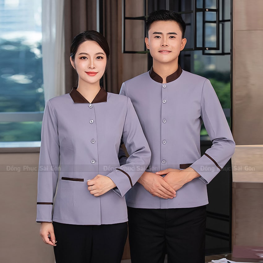 Đồng phục quán chay thanh lịch NH250129 5