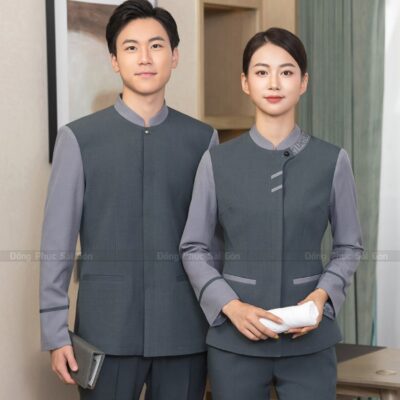 Gia công quần áo đồng phục quán ăn giá rẻ 4