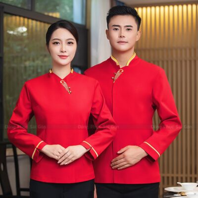 In áo đồng phục quán trà sữa cá tính 1
