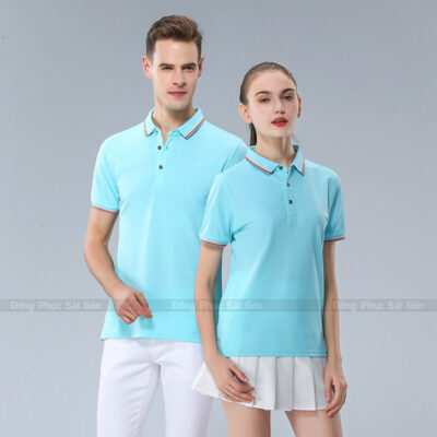 Mẫu áo phông đồng phục có cổ mới nhất 3